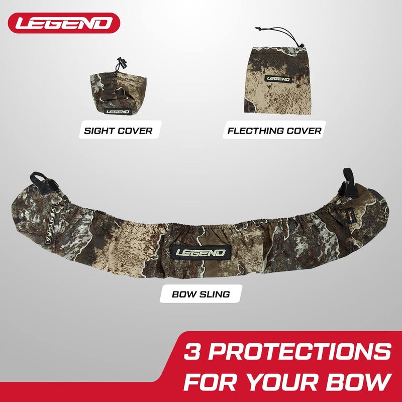 Legend Ventura Bow Sling Set - Arrow Fletching & Sight Cover - Cordura Fabric Bow Sling & End Caps, Easy To Install - Outdoor & Archery Equipment - Image 2